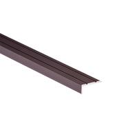 Profil AL schodový "L" 25x10 mm, elox Bronz tmavý 04, 2,7 m, samolepiaci, LSW10K Cezar - Sortiment |  Solídne parkety