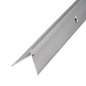 Profil AL schodový hríbikový 5 mm, elox Striebro 01, 2,7 m, skrutkovací k vinylom hr. 5 mm, Z5LVT Cezar (42x28 mm) - Sortiment |  Solídne parkety